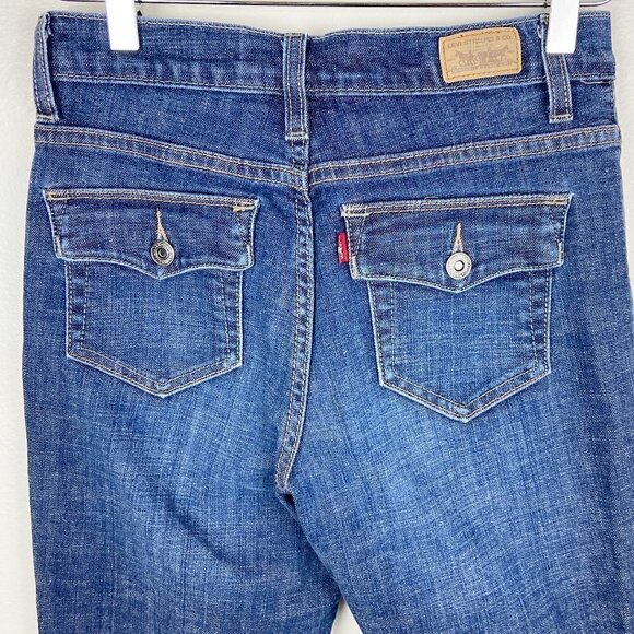LEVI'S | Perfectly Slimming Bootcut 512 Blue Jeans - Picture 4 of 9
